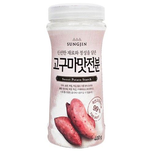 성진식품 고구마맛전분 용기형, 400g, 3개