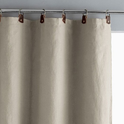라흐두뜨 워싱 린넨 더블 커튼 레더탭탑 F709538, linen