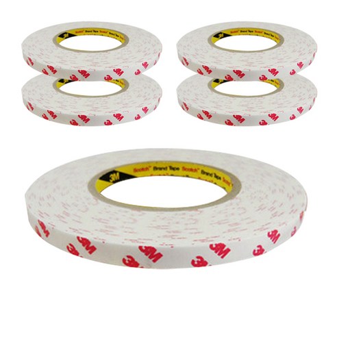 3M 스폰지 양면테이프 흰색 20 mm x 10 m, 5개