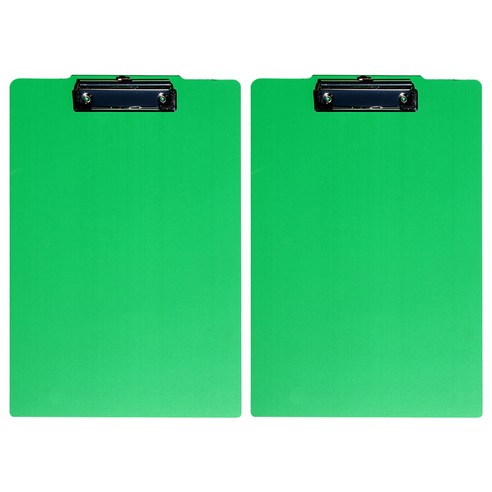 샤인아트 파티션 다용도걸이 서류철 클립보드 A4 40mm, 녹색, 2개입