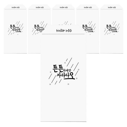삼육오데이 디자인봉투 2p, 튼튼하게만, 3개입