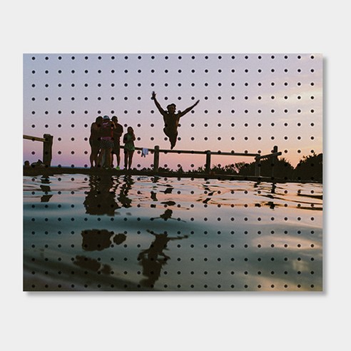 앤비커머스 인테리어 타공판 600 x 500 mm, 1세트, 풍덩(White)