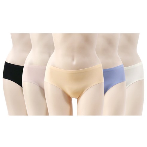 비버리힐스폴로클럽 여성용 무봉제 노라인 심리스 팬티 5종