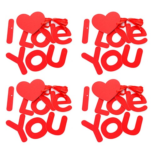 TOCTOC 파티 레터링 파티 플래그 가랜드 4p, NO14