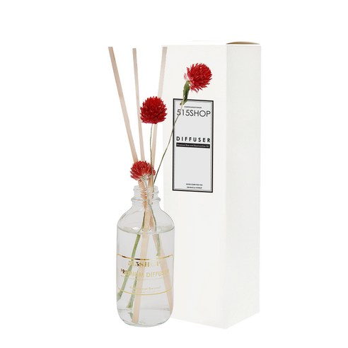 515샵 천일홍 보틀 디퓨저 화이트 250ml, 시나몬
