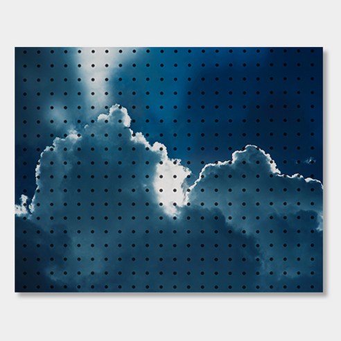 앤비커머스 인테리어타공판 600 x 500 mm, 1개, 클라우드