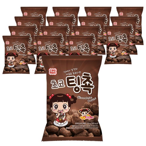 코스모스제과 초코팅쵹 스낵, 62g, 16개