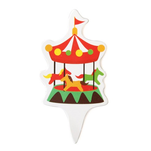 톡톡 파티 모형 파티 플래그 컬러풀 토퍼 50p, type2, 4개