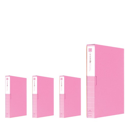 희망화일 크리어화일 80p, 분홍, 4개입