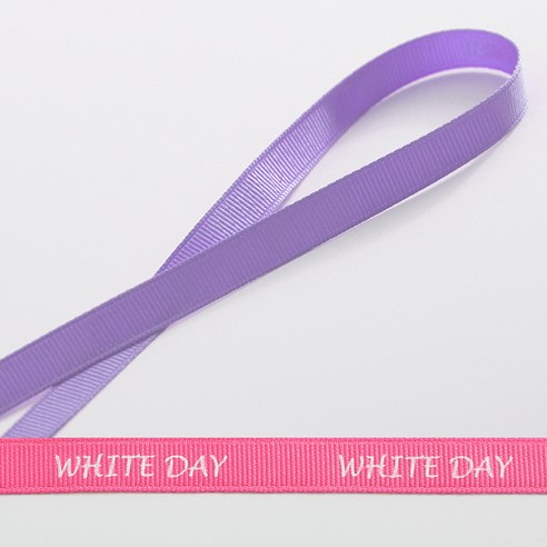 톡톡 DIY 골직리본끈 WHITE DAY, G28진보라, 50m