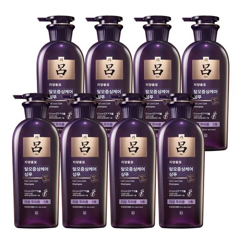 려 자양윤모 탈모증상케어 지성두피용 샴푸, 400ml, 8개