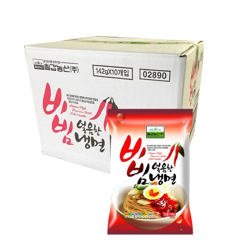 칠갑농산 얼음찬비빔냉면, 142g, 10개