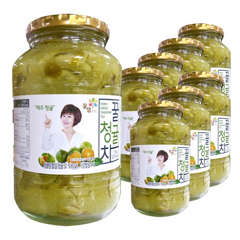 꽃샘 꿀청귤차, 1kg, 1개입, 8개