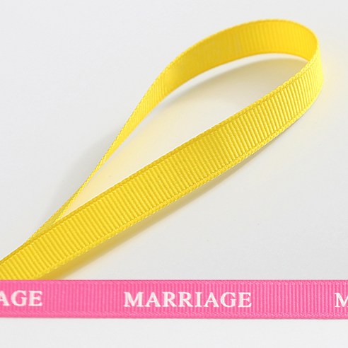 톡톡 DIY 골직리본 MARRIAGE, G7노랑, 50m