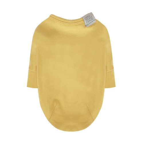 퍼피엔젤 강아지 데일리 티셔츠 7부소매, 289 Yellow