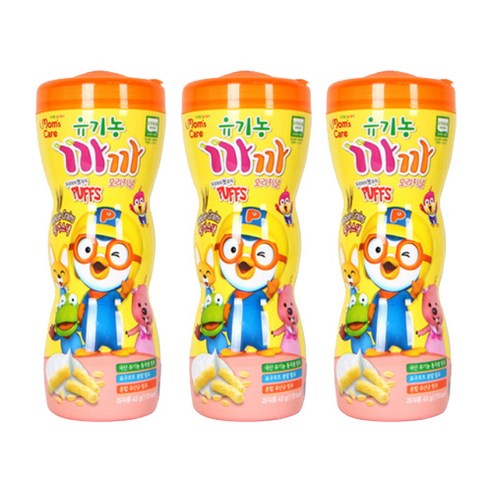 프로엠 맘스케어 유기농까까 오리지날 통, 현미 + 백미 혼합맛, 43g, 3개
