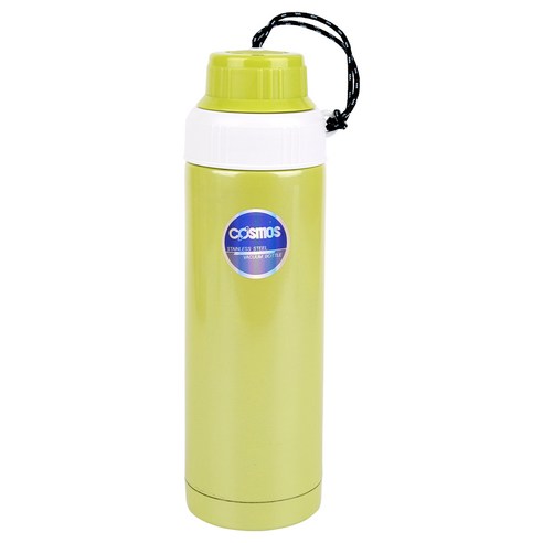 코스모스 칼라진공 보냉병, 500ml, 연두