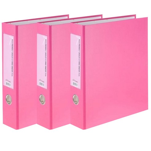 에코청운 에코 D링바인다 A4 7cm 3공, 분홍, 3개