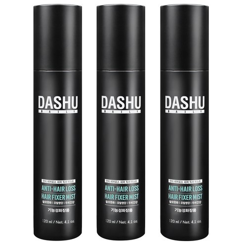 다슈 데일리 안티 헤어로스 픽서 미스트, 120ml, 3개입