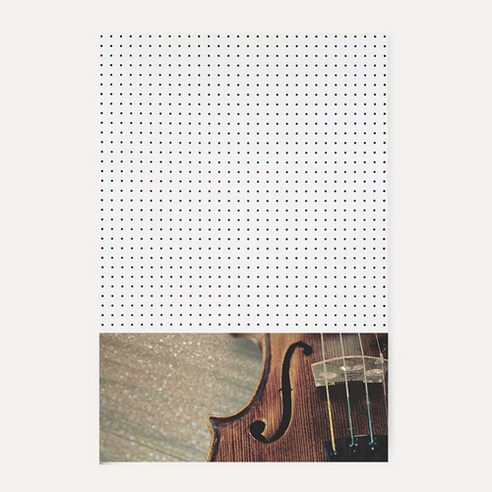 앤비커머스 인테리어 타공판 하 WHITE 60 x 90 cm, 1개, 악기06