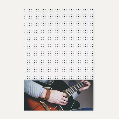 앤비커머스 인테리어 타공판 하 WHITE 60 x 90 cm, 1개, 악기19