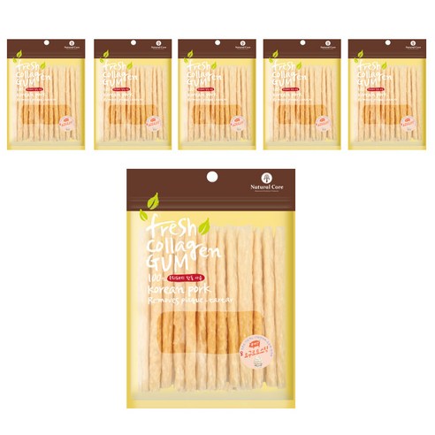 네츄럴코어 애견용 프레쉬 콜라겐 스틱 20P, 요구르트 맛, 6개입