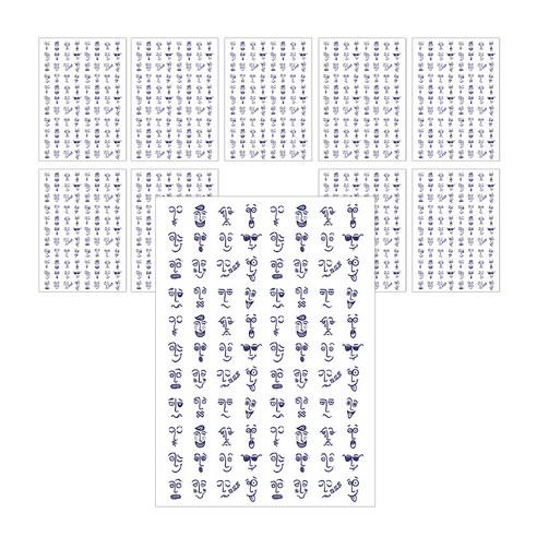 삼육오문방구 오려쓰는 데코스티커, 이모티콘, 10개입