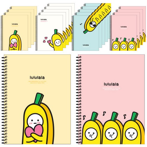 포포팬시 바나나 연습장, 랜덤 발송, 20개입 노트/메모지 포포팬시 바나나 연습장, 랜덤 발송, 20개입 노트/메모지