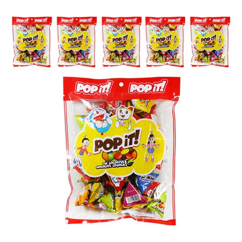 도라에몽 팝잇초코 40p, 240g, 6개입