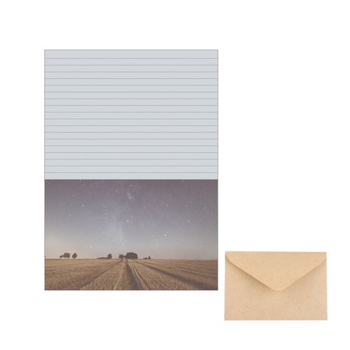 삼육오데이 디자인 편지세트 편지지 20p + 봉투 10p, 별빛, 1세트