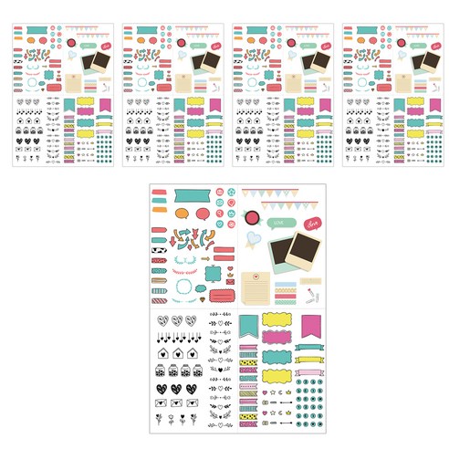 삼육오문방구 다이어리 스티커 4종 20p 세트, 014말풍선 다이어리 하트, 1세트