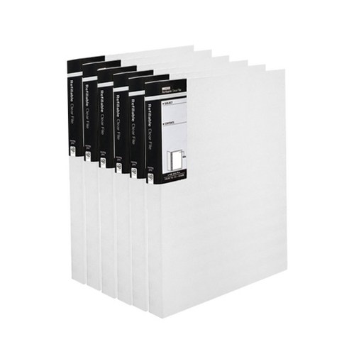 모닝글로리 루멘 클리어화일 40p, 크림, 6개입