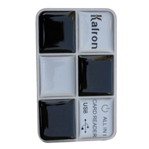 칼론 SDHC 마이크로SD 멀티 카드리더기, KR-620, 블랙, 1개