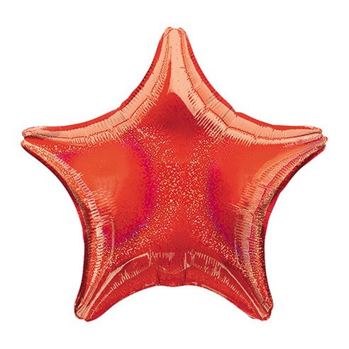 파티팡 별은박 데즐러 풍선 48cm, 레드, 10개입
