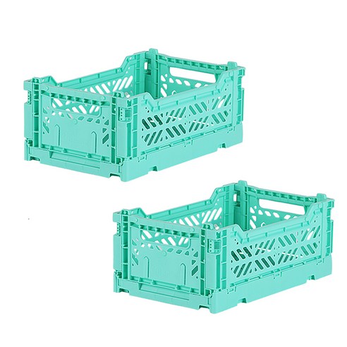 아이카사 폴딩박스 S, mint, 2개