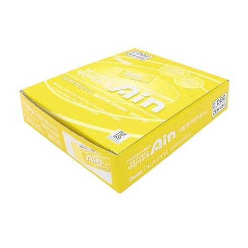 펜텔 하이폴리머 아인지우개 컬러에디션 ZEH-05K, 노랑, 24개입