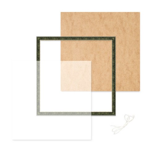 빌리프프레임 고급형 보석십자수 수지액자 15 x 15 cm, 슬림앤틱그린, 1개