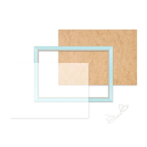 빌리프프레임 고급형 보석십자수 수지액자 20 x 25 cm, 모던블루, 1개
