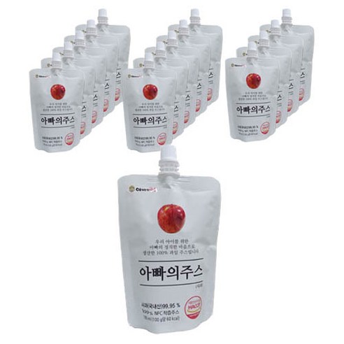 아빠의주스 사과즙, 180ml, 15개