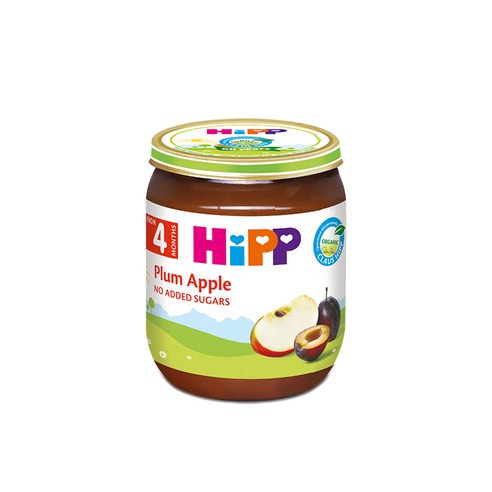 힙 플럼 애플 이유식, 플럼 + 사과 혼합맛, 125g, 1개