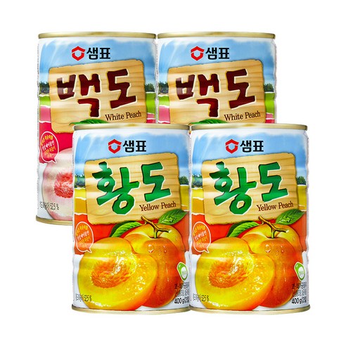 샘표 황도 400g x 2p + 백도 400g x 2p