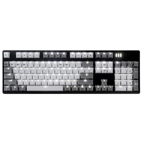 앱코 HACKER 카일 광축 완전방수 축교환 크리스탈 키캡 기계식키보드 세트 V2 클릭, K8900 (V2), 어반그레이, 일반형