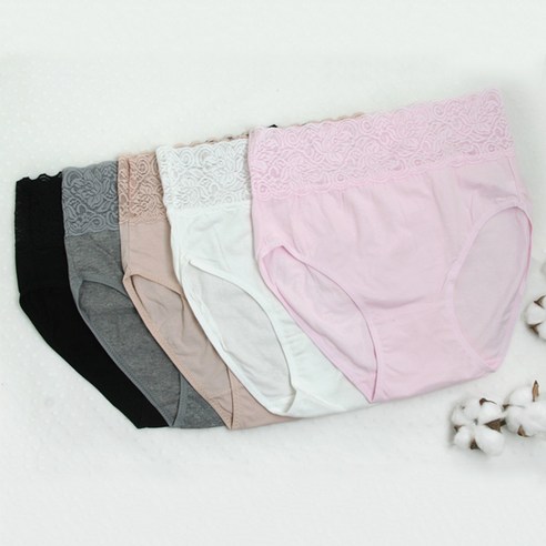애플스토리 하이웨스트 복부 레이스팬티 5종
