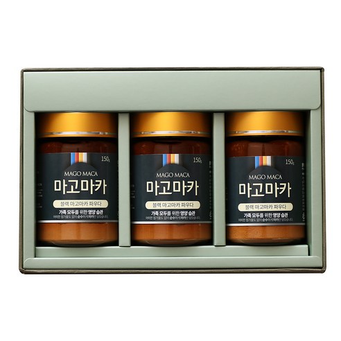 마고마카 블랙 마고마카 선물세트, 150g, 3개입