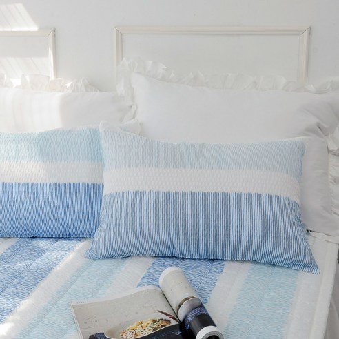 스코홈 빅리플 여름 베개커버 2p