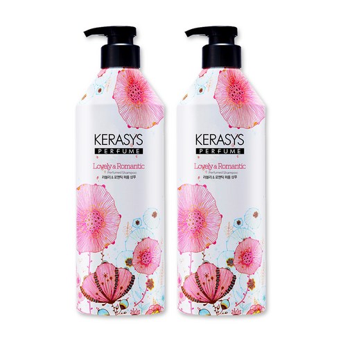 케라시스 러블리 앤 로맨틱 퍼퓸샴푸 꽃향, 600ml, 2개