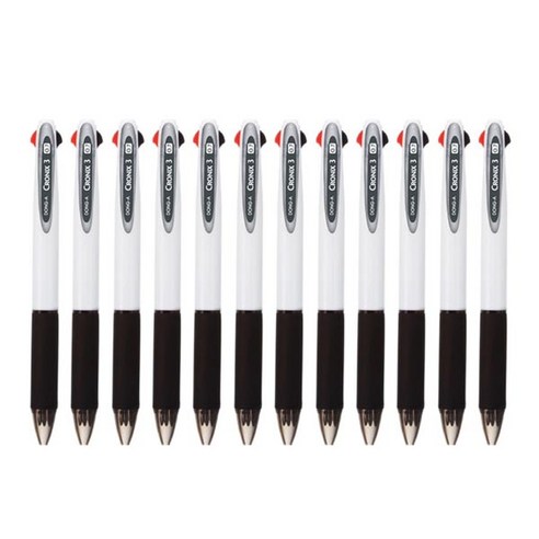동아 유성펜 크로닉스3 0.7mm, 화이트, 12개입