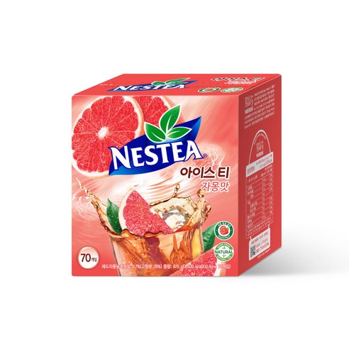 네스티 자몽 아이스티분말, 12.5g, 70개입, 4개