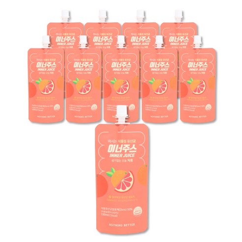 이너주스 자몽, 120ml, 10개