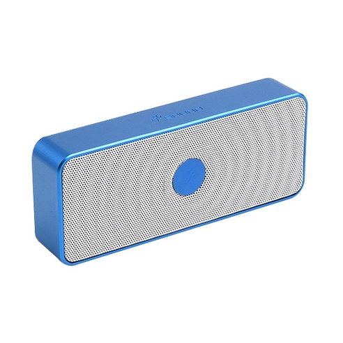 TKDS 휴대용 메탈프레임 고출력40mm 블루투스 스피커 Tsound, 블루, 1